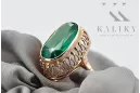 Originales Vintage-Roségold aus 14 Karat Smaragd Ring Vintage Schmuck vrc129r